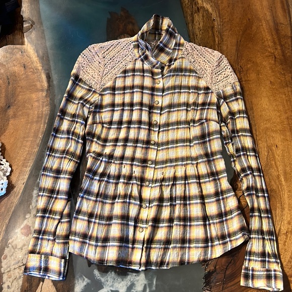 Free People Tops - Free People long sleeve flannel
